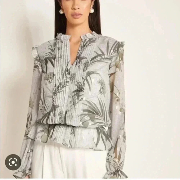 Ted Baker Tibbine Pleated Top - Picture 6 of 13